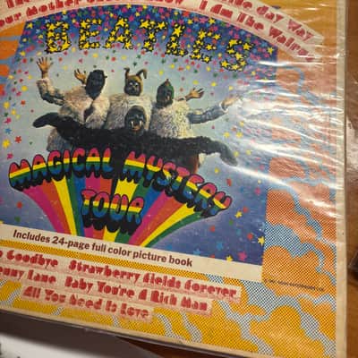 Vintage Beatles vinyl records 1964/1968 Capitol Rainbow UA Apple image 5