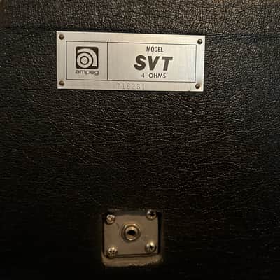 Ampeg SVT "Blue Line" 300-Watt C. 1971 - 2 Matching Cabs 5 S/N's Apart image 7