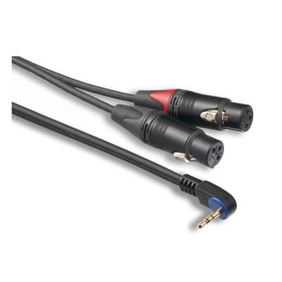 Mogami 3.5mm TRS Minijack to 2 x XLR Plug Cable - 1M (3.5S-31060-2XM-1) image 1