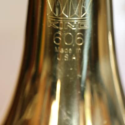 King 606 Trombone W/Hard Case & King 12C Mouthpiece GREAT PRE-OWNED CONDITION image 7
