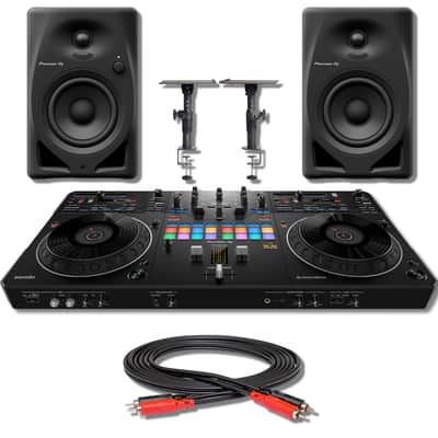 Pioneer DJ DJM-400 & CDJ-400 Pair Limited Black Blue + Custom Case