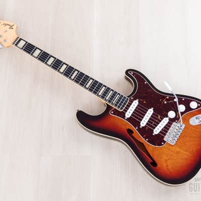 2014 Fender Stratocaster ST/HO/3S Mahogany Semi-Hollow Sunburst w/ DiMarzio Area 61, Japan MIJ image 11