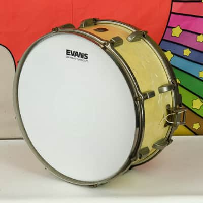 Vintage 1940's Leedy Snare Drum , Marine White Pearl, 6.5" x 14" image 6