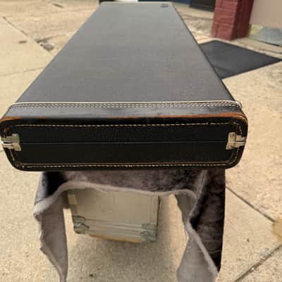 FENDER PRECISION JAZZ BASS 1965 to 1970 NO TAIL LOGO BLACK TOLEX CASE CLEAN! image 9