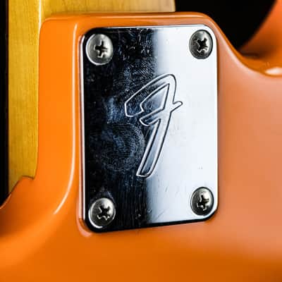 2007 Fender MG-73 CO Competition Mustang Reissue competition capri orange image 14