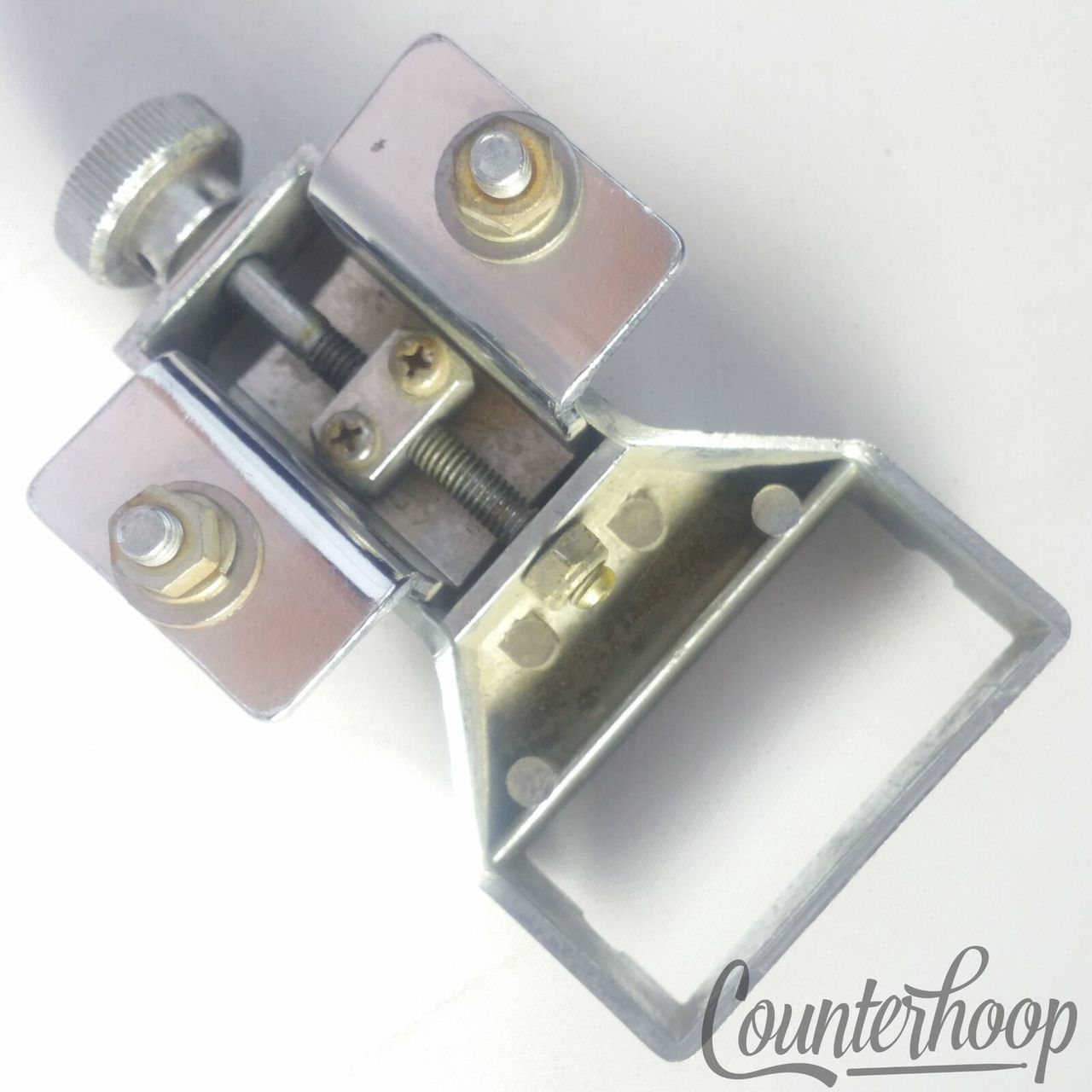 Yamaha Marching Snare Drum Butt Side Strainer Wire Tensioner Chrome Vintage 80s — main photograph