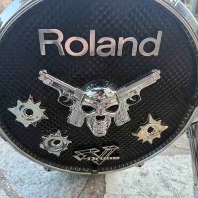 Roland KD-140 Bass Drum Trigger Pad 14" Silver w/ CUSTOM GRAPHICS image 7