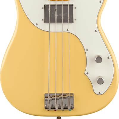 Squier Classic Vibe Telecaster 4-String Bass Guitar, Maple Fingerboard, Vintage White image 2