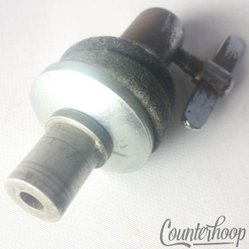 Slingerland Hi-Hat Stand Bell Clutch Chrome Vintage 60s Cymbal Holder Circle Rod image 1