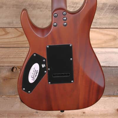 Schecter C-1 Exotic Spalted Maple Electric Guitar Satin Natural Vintage Burst image 3