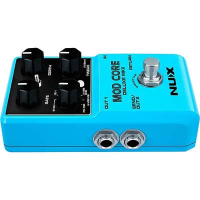 Mint NUX Mod Core Deluxe MKII Modulation Effects Pedal in Blue with 8 modes image 3