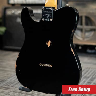 Fender Custom Shop LR25 1963 Telecaster Electric Guitar - Relic Black with Hardshell Case image 2