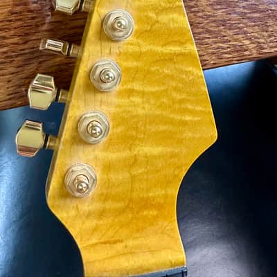Warmoth 5A Flame Maple SRV Stratocaster Neck image 2