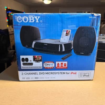 Coby DVD-468 2 Channel DVD Microsystem With iPod Dock Extremely Rare Brand New🔥 image 2