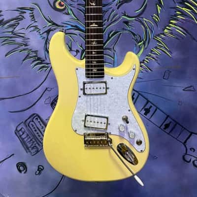 2022 PRS SE Silver Sky 2022 - Moon White, with custom P90's image 1