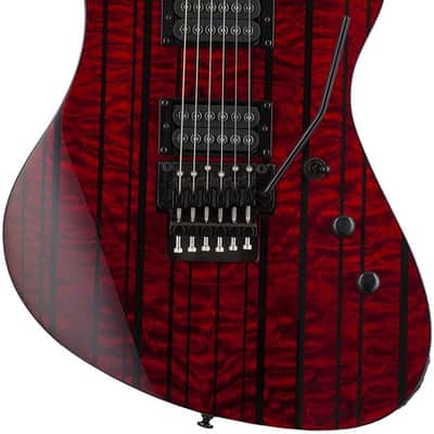 Schecter 1753-SHC Synyster Standard Plus 6 String Electric Guitar - Transparent Deep Red (1753) image 4