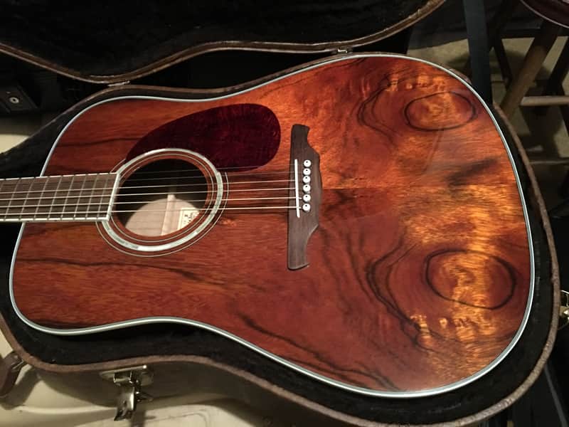 Alvarez AD60K Koa Brown this is DOA wood laminate top image 1
