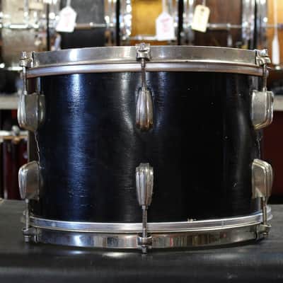 1930's Slingerland 8"x12" Tom Tom in Black Lacquer image 2