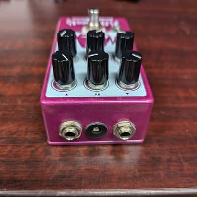 EarthQuaker Devices Afterneath Otherworldly Reverberation Machine Limited Edition 2014 Maroon Sparkle Print image 5