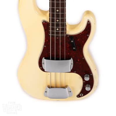1966 Fender Precision Bass Olympic White image 6