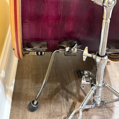 Unbranded Custom built partial nesting 2020 - "Purple Heart" eggplant stain, satin polyurethane and and hand rubbed wax finish image 8