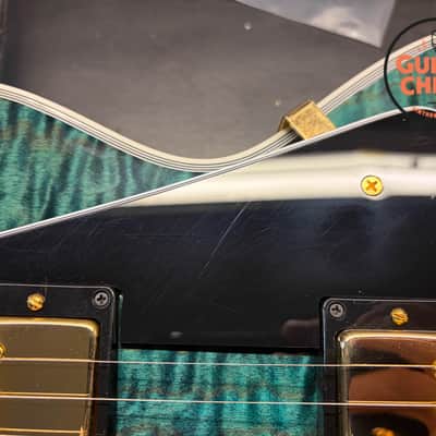 2024 Gibson Custom M2M ’68 Les Paul Custom Nordic Blue 5A Quilt Top TV White COA image 20