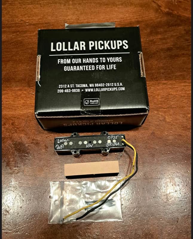 Lollar Jazz Bass HighWind bridge pickup image 1