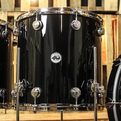 DW Collector's Maple VLT Gloss Black Drum Set - 22,12,16,18 - SO#1167899 image 5