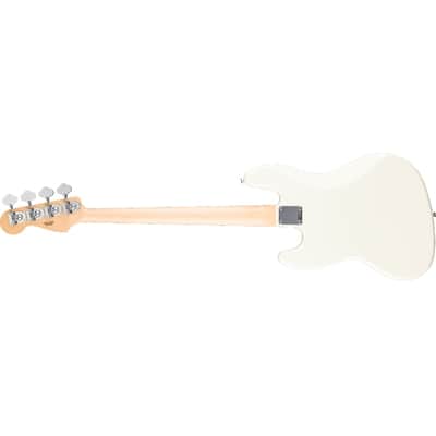 Fender Standard Jazz Bass, Laurel Fingerboard, White Pickguard, Olympic White image 4