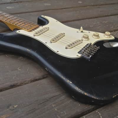 Danocaster S-Model Custom Stratocaster Reverse Telecaster Headstock 2015 Black image 3