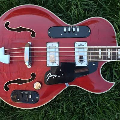 GOYA 1965 VINTAGE PANTHER BASS GUITAR - All Original - Case image 1