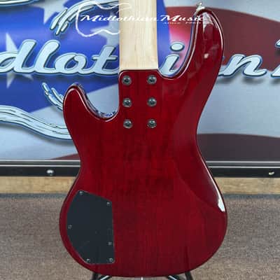 G&L Tribute L-2500 - 5-String Active Bass Guitar - Red Burst Finish image 14