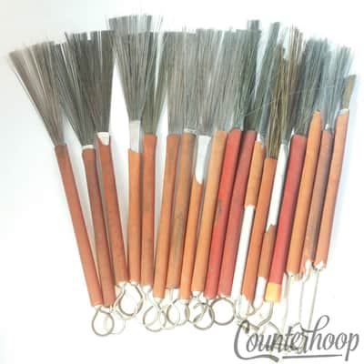 9x Pairs Ludwig/WFL Wire Brushes Jazz Snare Drum Set Sticks Retractable USA 60s image 1