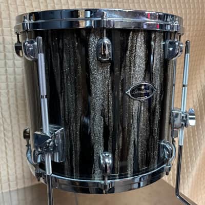 Tama Starclassic Walnut Birch 14” x 12” Floor Tom Black Clouds & Silver Lining image 5