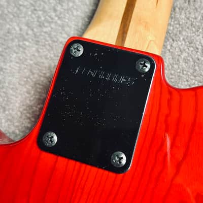 2000s Fernandes TE-85T Ash Telecaster MIJ - Takuya Signature Japan Transparent Red image 10