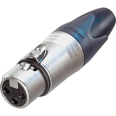 (2) Two Original NEUTRIK NC3FXX Female 3 Pin XLR Cable Connector image 3