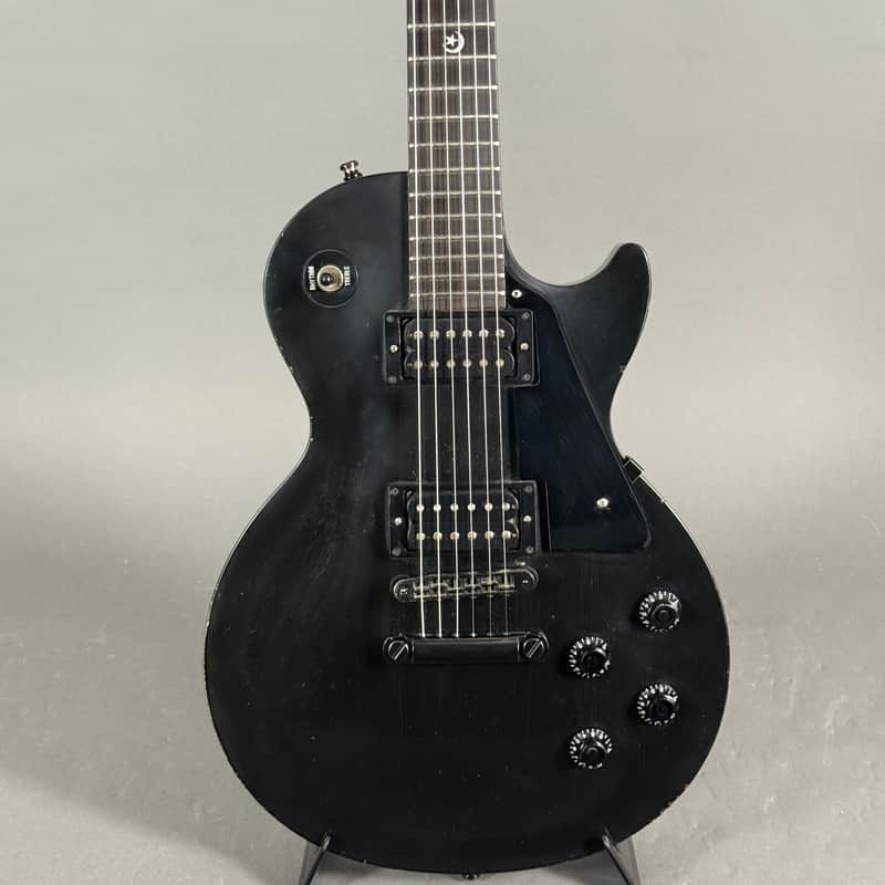 2000 Gibson Les Paul GOTHIC Studio Black in Browncase image 1