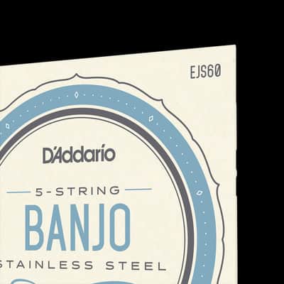 Set of D'Addario model EJS60 5-String Banjo strings , Nickel, Light, 9-20 image 3