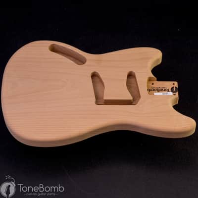 Alder Lefty Duo Sonic II / Mustang Vintage Spec 1 Piece 1205 Left Hand Unfinished Offset Guitar Body image 4