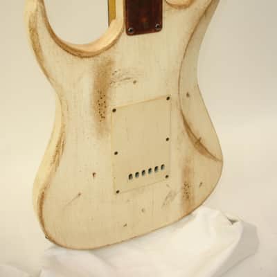 AXL BADWATER SRO Electric Guitar, Relic Distressed White image 14