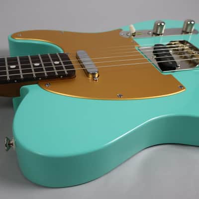 Brown Bear Guitars Telecaster roasted alder/flame maple in Seafoam Green Nitro image 18
