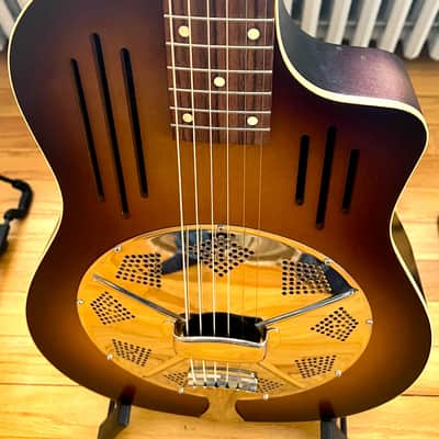 National Reso-Phonic Radio Tone Bendaway 1999 Unique Ivoroid Paddle Headstock Overlay- MINT Condition, IN STOCK NOW! image 1