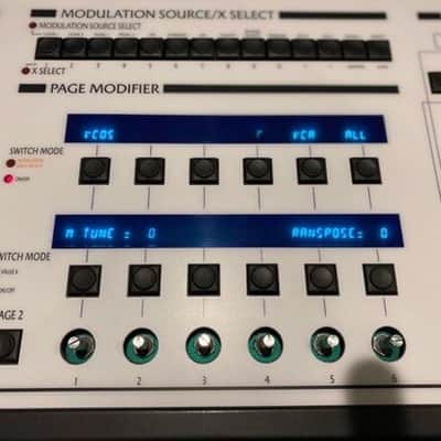 Oberheim Xpander_LTD _FULL replacement top panel overlay with BLUE screens_SEM inspired ( 1 of 12 ) image 4