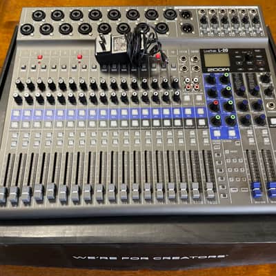 Zoom LiveTrak L-20 Digital Mixer / Recorder 2010s - Grey / Blue image 8
