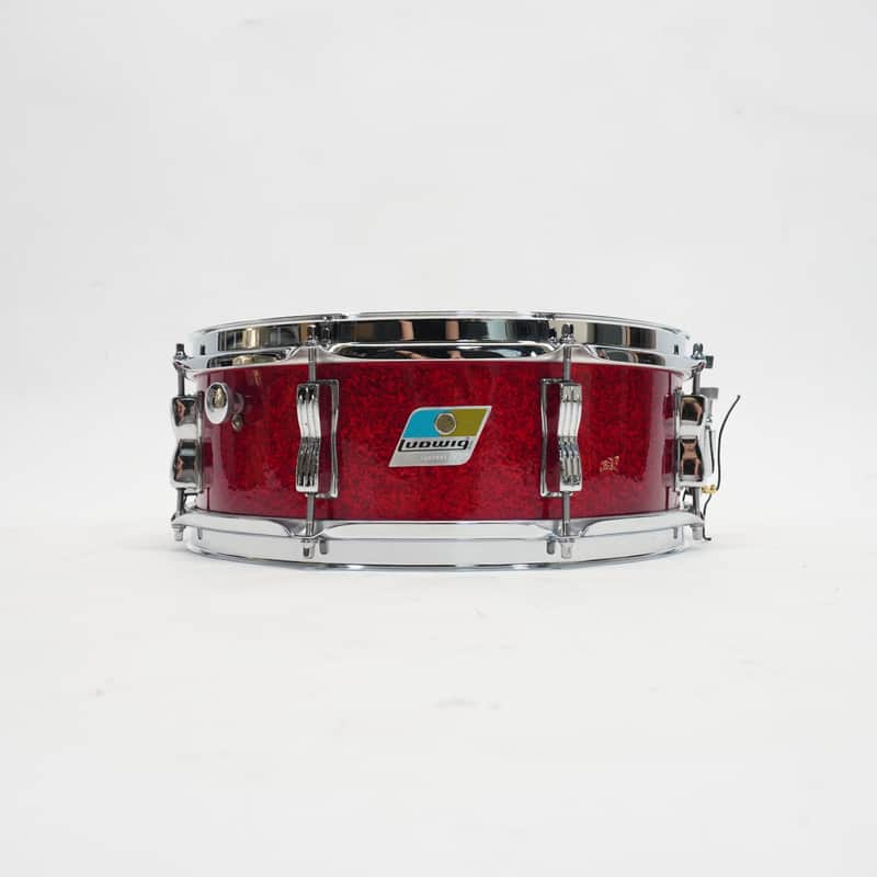 LUDWIG 70s JAZZFEST 14"x 5" SNARE DRUM 1970s - Red Sparkle image 1