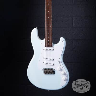 Greco BG Custom MIJ Electric Guitar – Blue White – Made in Japan image 2