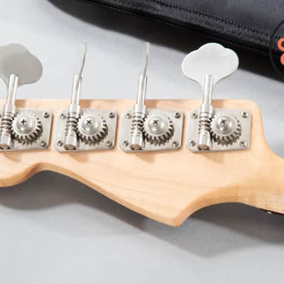 2007 Fender Japan MIJ Aerodyne Jazz Bass AJB Vintage White Matching Headstock image 8