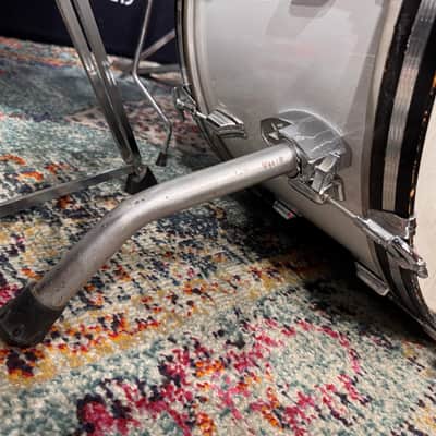 Rogers - 1978 Nine Piece Memriloc Drum Set. Excellent! - White image 5