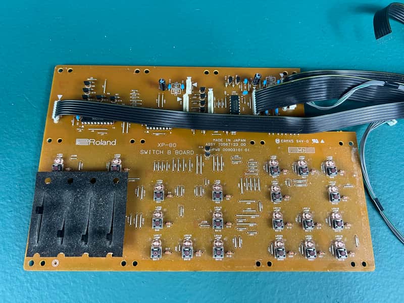 Roland XP-60 XP-80 Panel Switch board assembly B image 1