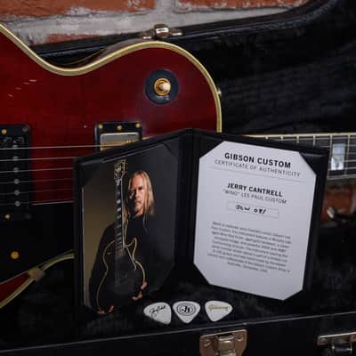 Gibson Custom Shop Jerry Cantrell Signature "Wino" Les Paul Custom (Signed, Aged) 2021 Wine Red Limited Run #81 w/OHSC image 14